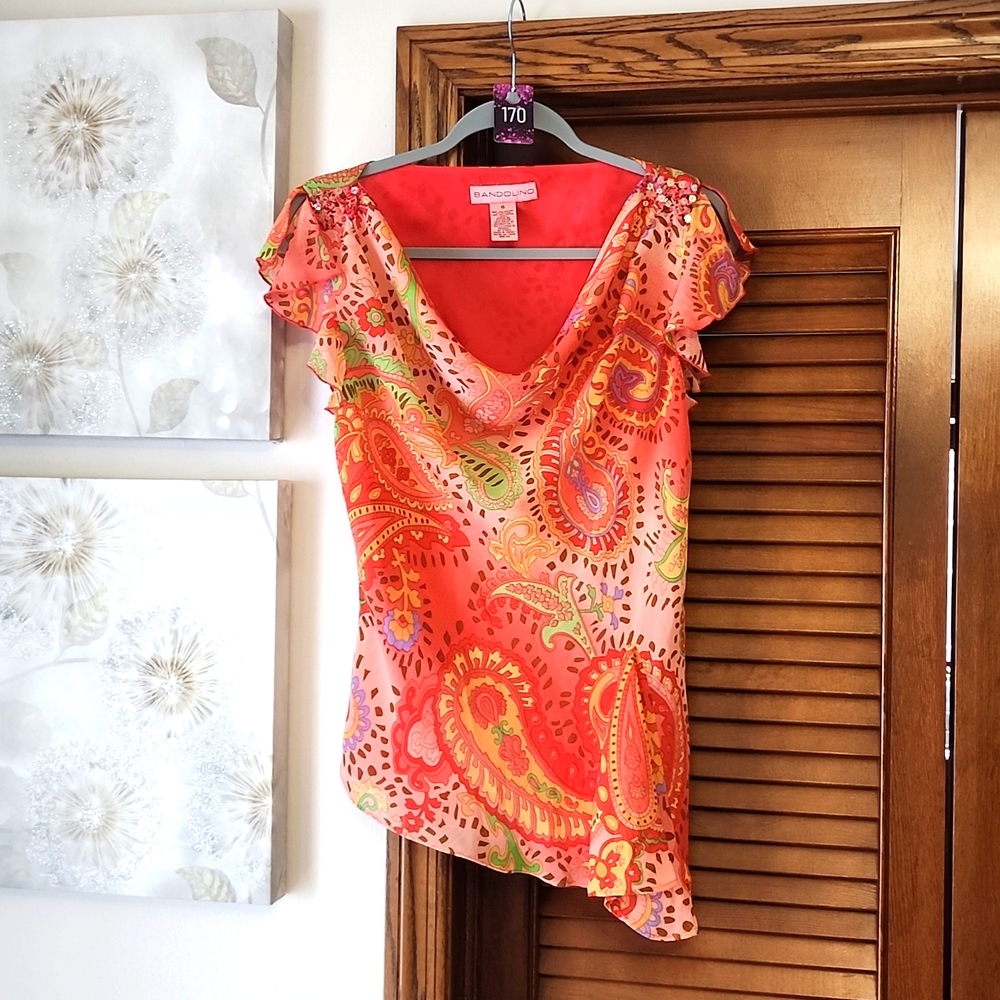 #170 Gorgeous VIBRANT COLORS TOP